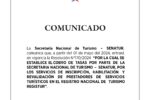 Comunicado a la ciudadanía – Registur